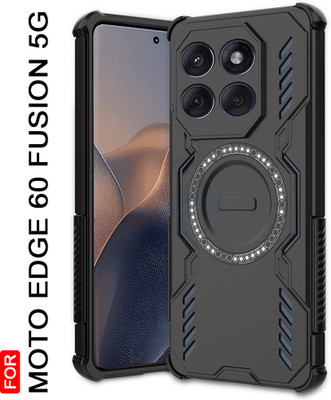 AESTMO Back Cover for MOTOROLA Edge 60 Fusion 5G(Black, Rugged Armor, Pack of: 1)