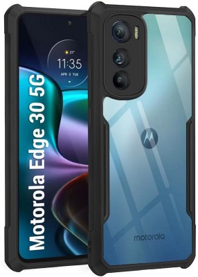 Empire Accessories Back Cover for Moto Edge 30 Edge to Edge Boom Transparent Ipkay case(Transparent, Shock Proof, Pack of: 1)