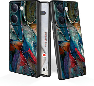 FeelWhiz Back Cover for Vivo Y200 Pro 5G, Vivo Y300Plus(Black)