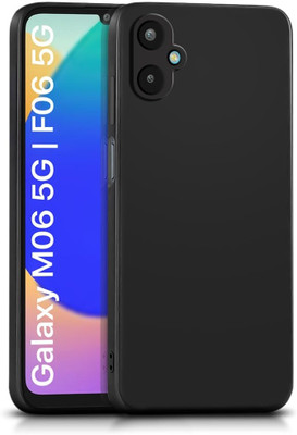 S-Softline Back Cover for Samsung Galaxy M06 5G(Black, Silicon, Pack of: 1)