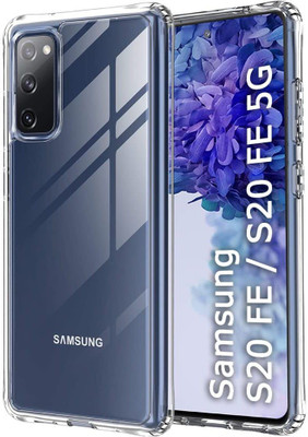 VOSKI Back Cover for Samsung Galaxy S20 FE Slim Silicon Camera Protection Crystal Clear Flexible Case(Transparent, Grip Case, Silicon, Pack of: 1)
