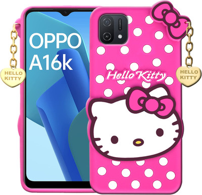 SMARTPOCKET Back Cover for Oppo A16E(Pink, 3D Case, Pack of: 1)
