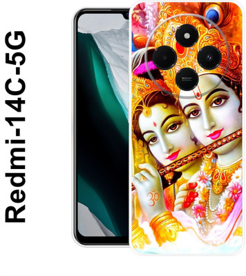 Indus Back Cover for Redmi 14C 5G, Krishan, Ji, Radha, Govind, Kanhaji(Gold, Flexible, Pack of: 1)