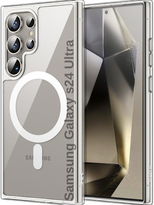 VELORA Back Cover for samsung galaxy s24 ultra 5g(Transparent, Camera Bump Protector, Silicon, Pack of: 1)