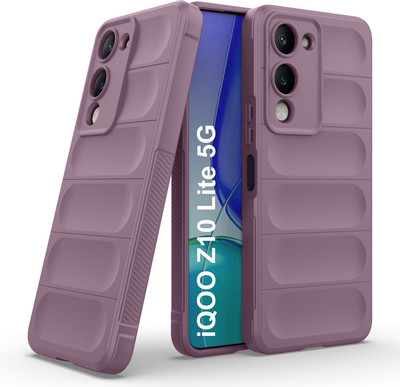Zapcase Back Cover for iQOO Z10 Lite 5G(Purple, 3D Case, Silicon, Pack of: 1)