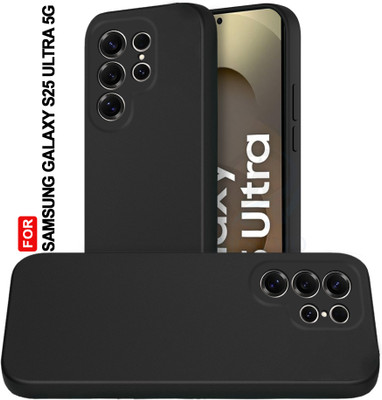 AESTMO Back Cover for Samsung Galaxy S25 Ultra 5G(Black, Microfiber Lining, Silicon, Pack of: 1)