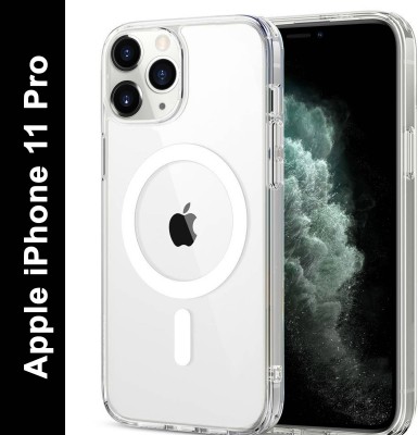 RESOURIS Back Cover for APPLE iPhone 11 Pro::Apple iPhone 11 Pro::iPhone 11 Pro(White, Transparent, Magsafe, Silicon, Pack of: 1)