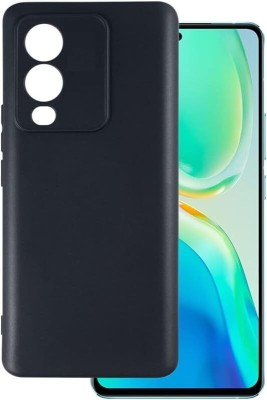 CONNECTPOINT Back Cover for Vivo Y17s 4G(Black, Grip Case, Silicon, Pack of: 1)