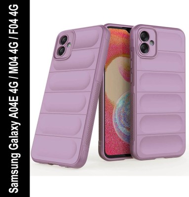 Casotec Back Cover for Samsung Galaxy A04E 4G, Samsung Galaxy M04 4G, Samsung Galaxy F04 4G(Purple, Silicon, Pack of: 1)