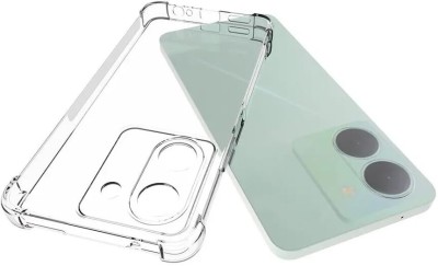Lustree Back Cover for vivo Y36 Silicon Transparent Case(Transparent, Shock Proof, Silicon, Pack of: 1)