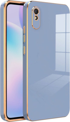 SYOTT Back Cover for Mi Redmi 9A(Blue, Gold, Camera Bump Protector, Silicon, Pack of: 1)