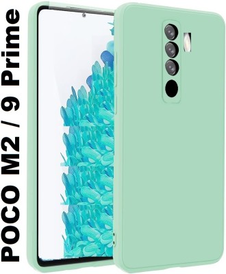 Rugraj Back Cover for Poco M2, Redmi 9 Prime(Blue, Shock Proof, Silicon, Pack of: 1)