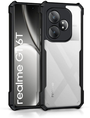 EASYBIZZ Back Cover for Realme GT 6T 5G(White, Rugged Armor, Silicon, Pack of: 1)