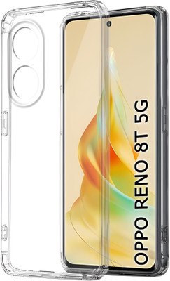 AIZLO Back Cover for OPPO Reno8T 5G(Transparent, Camera Bump Protector, Silicon, Pack of: 1)