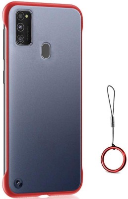 MOBILOVE Back Cover for Samsung Galaxy M30s | M21 | M21 2021 Edition | Frameless Translucent Matte Hard PC Slim(Red, Hard Case, Pack of: 1)