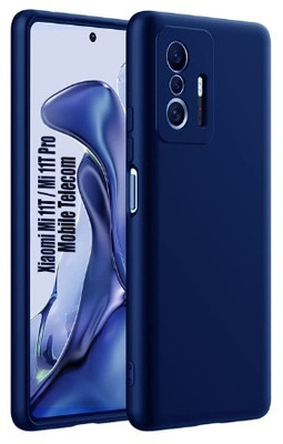 S-Softline Back Cover for Xiaomi 11T Pro(Blue, Silicon, Pack of: 1)