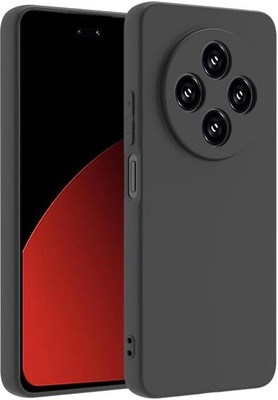 CLOYAAR Back Cover for Redmi A4 5G/Poco M7 Bumper Silicon Black Case(Black, Camera Bump Protector, Silicon, Pack of: 1)