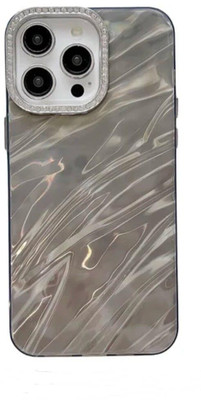 Loopee Back Cover for Iphone 13 Pro Max Shiny Diamond Marble Pattern(Black, Grip Case, Pack of: 1)