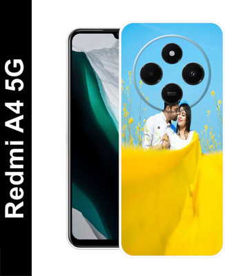 COVERBAK Back Cover for Redmi A4 5G(Yellow, Flexible, Silicon, Pack of: 1)