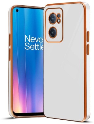 KARAS Back Cover for OnePlus Nord CE 2 5G |View Electroplated Chrome 6D Case Soft TPU(White, Dual Protection, Silicon, Pack of: 1)