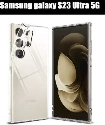 AKSHUD Back Cover for SAMSUNG Galaxy S23 Ultra 5G, SAMSUNG Galaxy S23 Ultra, (CT)(Black, Shock Proof, Silicon, Pack of: 1)