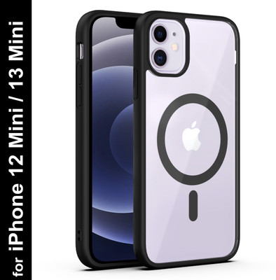 GLOBAL NOMAD Back Cover for iPhone 12 Mini, iPhone 13 Mini(Black, Magsafe, Pack of: 1)