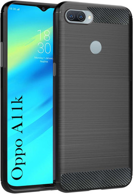 Casenew Back Cover for Oppo A11k(Black, Grip Case, Silicon, Pack of: 1)