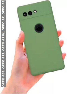 Wellchoice Back Cover for OPPO A5S, OPPO A12, OPPO A11K, OPPO A7, REALME 2 PRO, OPPO F9 PRO(Green, Shock Proof, Silicon, Pack of: 1)