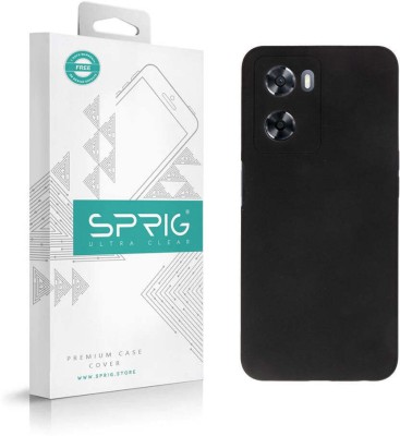 Sprig Liquid Silicone Back Cover for OPPO A77, Oppo A77, A77(Black, Microfiber Lining, Silicon, Pack of: 1)