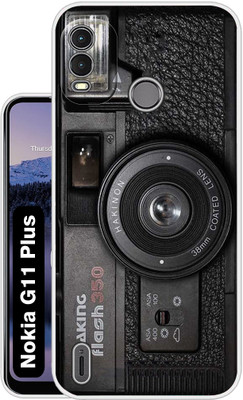 Case Club Back Cover for Nokia G11 Plus(Black, Grey, Grip Case, Silicon, Pack of: 1)