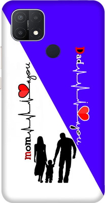 Vojica Back Cover for OPPO A15s(Blue, White, Flexible, Silicon, Pack of: 1)