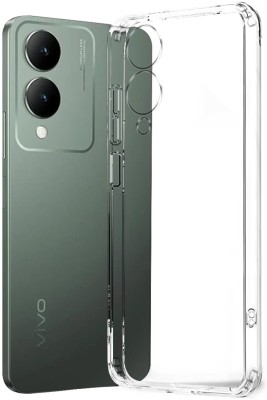 Lilliput Back Cover for Vivo Y17s(Transparent, Grip Case, Silicon, Pack of: 1)