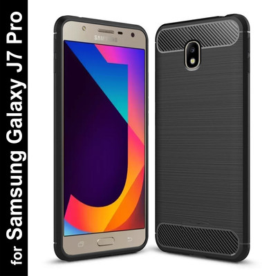 Zapcase Back Cover for Samsung Galaxy J7 Pro(Black, Grip Case, Silicon, Pack of: 1)