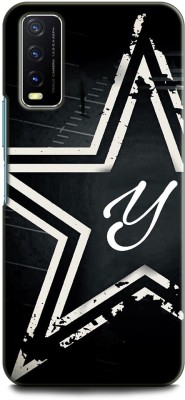 INDICRAFT Back Cover for Vivo Y20, V2029 Y, Y LETTER, STAR, BLACK, ALPHABET(Multicolor, Shock Proof, Pack of: 1)
