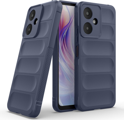 GLOBAL NOMAD Back Cover for Poco M6 5G(Blue, 3D Case, Silicon, Pack of: 1)