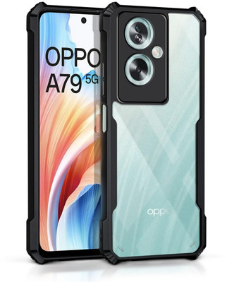 Accessories Kart Back Cover for Oppo A79 5G Edge to Edge Boom Transparent Ipkay case(Transparent, Shock Proof)