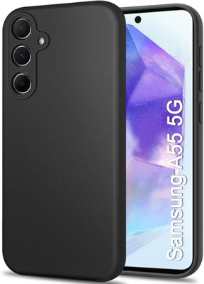 kursa hub Back Cover for Samsung Galaxy A55 5G(Black, Shock Proof)