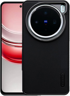 COVERHEAD Back Cover for Back Cover for Vivo_X200 Pro 5G Anti burst Back Cover (Black, Dual Protection, Pack of: 1)(Black, Camera Bump Protector, Silicon, Pack of: 1)