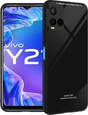 Nice Assoseries HUB Back Cover for Vivo Y21, Vivo Y21 2021, Vivo Y33s(Black, Grip Case)