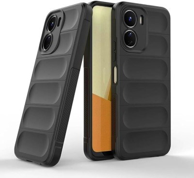 Mystry Box Back Cover for Vivo T2X(Black, Shock Proof, Silicon, Pack of: 1)