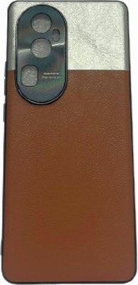 HIGAR Back Cover for Oppo Reno 10 Pro 5G, Leather Wrap Shockproof Case [Classic Slim All-Inclusive Design](Brown, Shock Proof, Pack of: 1)