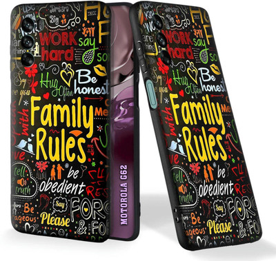 CLASSYPRINT Back Cover for Motorola Moto G62 5G(Black)