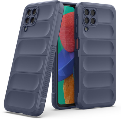 GLOBAL NOMAD Back Cover for Samsung Galaxy M33 5G(Blue, Grip Case, Silicon, Pack of: 1)