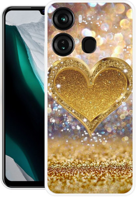 Rockyard Back Cover for itel P40(Gold, Flexible, Silicon, Pack of: 1)