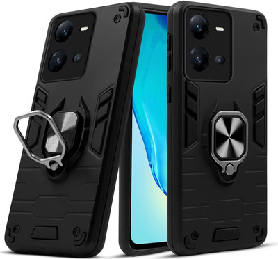mCase Back Cover for Vivo V25 5G(Black, Shock Proof, Pack of: 1)