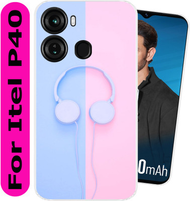 Goldista Back Cover for Itel P40(Transparent, Flexible, Silicon, Pack of: 1)