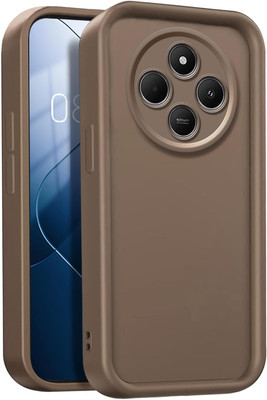 SCALEBEE Back Cover for Mi Redmi 14C 5G / Mi Redmi A4 / Poco C75 5G / Poco M7 5G Soft Silicone Phone Case(Brown, Flexible, Silicon, Pack of: 1)
