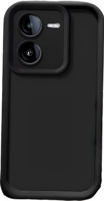 SCALEBEE Back Cover for iQOO Z9x Soft Silicone Anti Shock Scratch Proof Camera Protection Phone Case(Black, Flexible, Silicon, Pack of: 1)