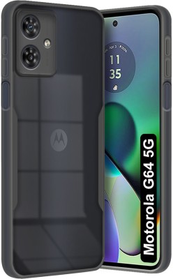 Fashionury Back Cover for Motorola Moto G64 5G, Motorola G64 5G(Black, Grip Case, Silicon, Pack of: 1)