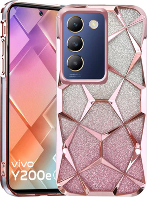 Mintzz Back Cover for Vivo Y200E 5G(Pink, Electroplated, Pack of: 1)